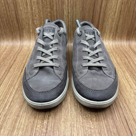 ECCO Collin 2.0 Leather Sneaker Men Grey Casual Perforated Lace Up EU 44 US 10.5 - Picture 3 of 8
